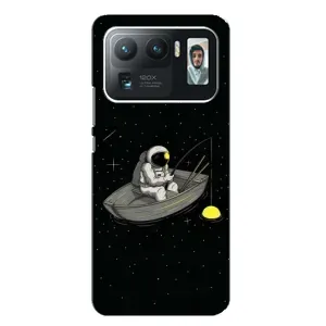 Силиконовый Чехол с принтом "Космонавты" на Xiaomi Mi 11 Ultra (Космонавт на рыбалке)