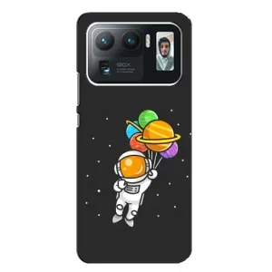 Силиконовый Чехол с принтом "Космонавты" на Xiaomi Mi 11 Ultra (Космонавт с шариками)
