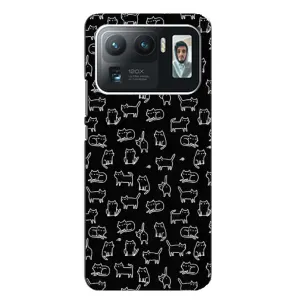 Чохол на тематику: Коти для Xiaomi Mi 11 Ultra (Котики на чорному)