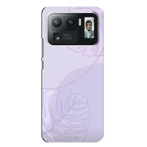 Чохол квітковий дизайн для Xiaomi Mi 11 Ultra (Монстера фіолетова)