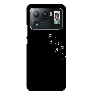 Чехол с картинками на черном фоне для Xiaomi Mi 11 Ultra (Ноты)