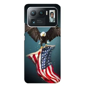 Чехол Флаг USA для Xiaomi Mi 11 Ultra (Орел и флаг)