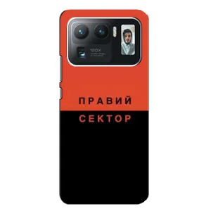 Чехлы УПА (Красно-Чёрный) на Xiaomi Mi 11 Ultra (Правый Серктор)
