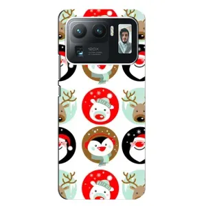 Силиконовый бампер на рождество для Xiaomi Mi 11 Ultra (Рождественский принт)