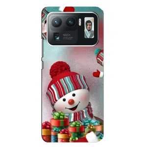 Чехлы на Новый Год Xiaomi Mi 11 Ultra (Снеговик в шапке)