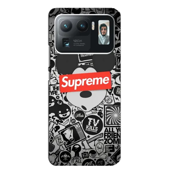 Чехол с рисунком «Supreme Маус» для Xiaomi Mi 11 Ultra Чехол с рисунком «Supreme Маус» для Xiaomi Mi 11 Ultra