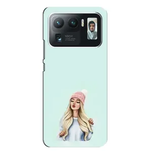Силіконовый Чохол на Xiaomi Mi 11 Ultra з картинкой Модных девушек (В шапці)