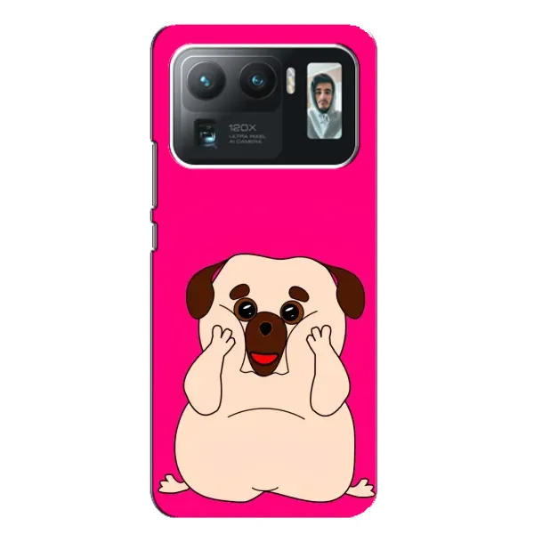 Чехол с рисунком «Веселый Мопсик» для Xiaomi Mi 11 Ultra Чехол с рисунком «Веселый Мопсик» для Xiaomi Mi 11 Ultra