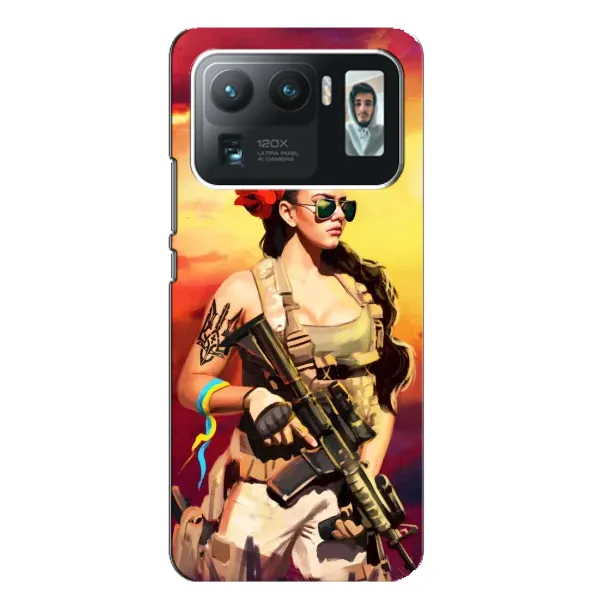 Чехол с рисунком «Женщина солдат» для Xiaomi Mi 11 Ultra Чехол с рисунком «Женщина солдат» для Xiaomi Mi 11 Ultra