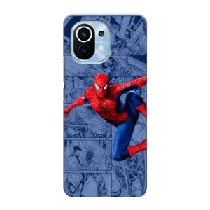 Силиконовый Чехол для Xiaomi Mi 11 (Человек Паук)
