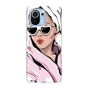 Чохол з картинкою Модні Дівчата Xiaomi Mi 11 (Дівчина в халаті)