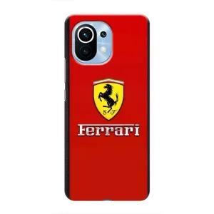 Силіконовий бампер з картинкою машини на Xiaomi Mi 11 (Ferrari Logo)