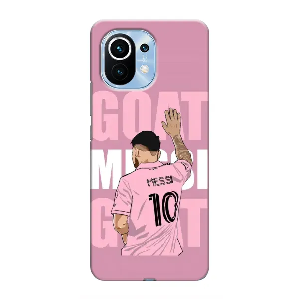 Чехол с рисунком «GOAT MESSI» для Xiaomi Mi 11 Чехол с рисунком «GOAT MESSI» для Xiaomi Mi 11