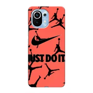 Силіконовый Чохол Nike Air Jordan на Сяомі Нот 11 (Just Do It)