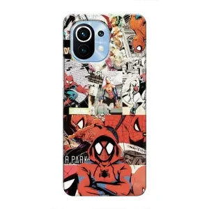 Чехол Супергерой Человека Паука на Xiaomi Mi 11 (Комикс Паука)