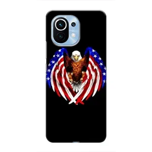 Чехол Флаг USA для Xiaomi Mi 11 (Крылья США)
