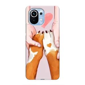 Чехол (ТПУ) Милые собачки для Xiaomi Mi 11 (Любовь к собакам)