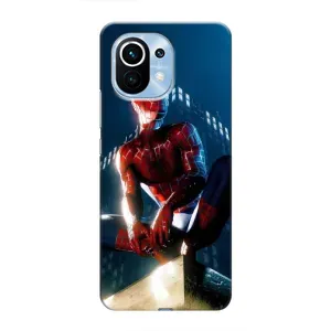 Чехол Супергерой Человека Паука на Xiaomi Mi 11 (Паук на доме)
