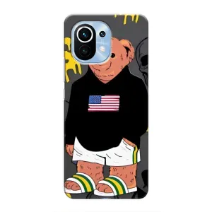 Чехлы Мишка Тедди для Сяоми Нот 11 (Teddy USA)