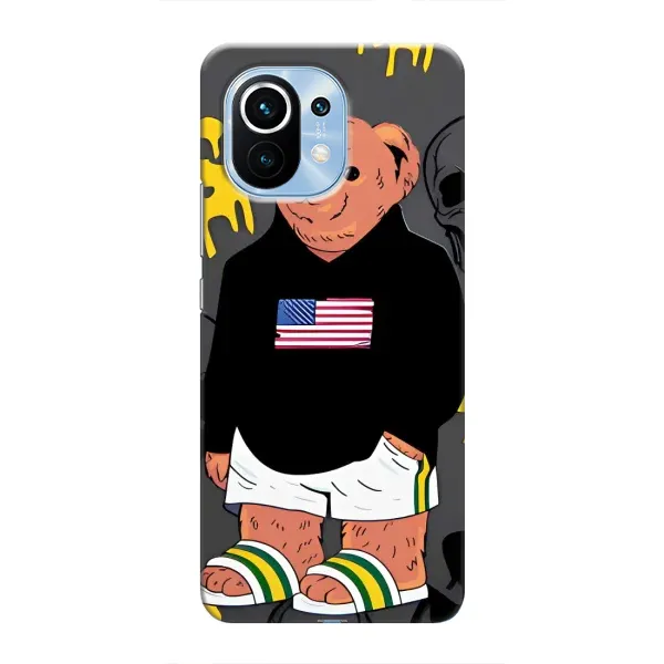 Чехол с рисунком «Teddy USA» для Xiaomi Mi 11 Чехол с рисунком «Teddy USA» для Xiaomi Mi 11