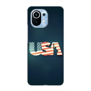 Чехол Флаг USA для Xiaomi Mi 11 (USA)