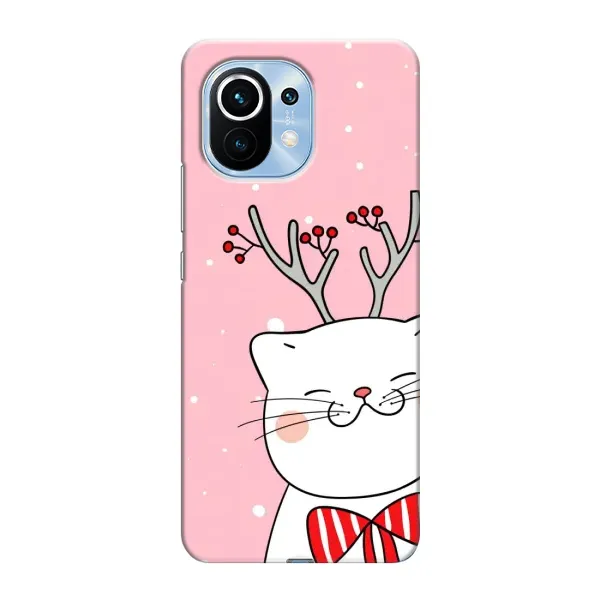 Чехол с рисунком «Зимний кот» для Xiaomi Mi 11 Чехол с рисунком «Зимний кот» для Xiaomi Mi 11