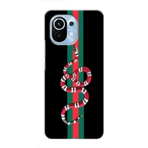 Чехлы Бренд GUCCI для Xiaomi Mi 11 (Змей Гуччи)