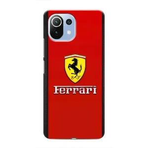 Силіконовий бампер з картинкою машини на Xiaomi Mi 11i (Ferrari Logo)