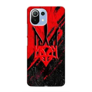 Чохли УПА (Червоно-Чорний) на Xiaomi Mi 11i (Герб в кольорах УПА)