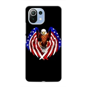 Чохол Прапор USA для Xiaomi Mi 11i (Крила США)