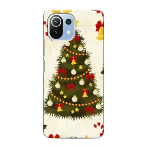 Чехол Новогодняя Елка на Xiaomi Mi 11i (Новогодний принт)