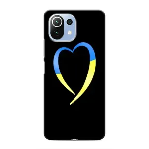 Силиконовый Чехол на Xiaomi Mi 11i (Я-Украина) (Украинское сердце)