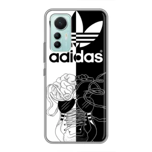 Чохол с стилі "Адідас" для Сяомі мі 12 лайт (Adidas шнурки)