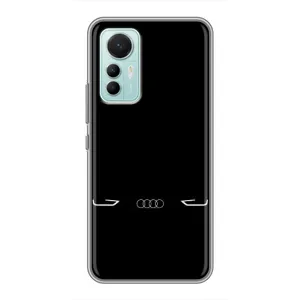 Силиконовый бампер с картинкой машины на Xiaomi Mi 12 Lite (Силует Audi)