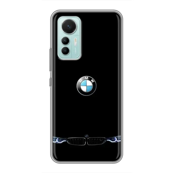 Чехол с рисунком «Черный BMW» для Xiaomi Mi 12 Lite