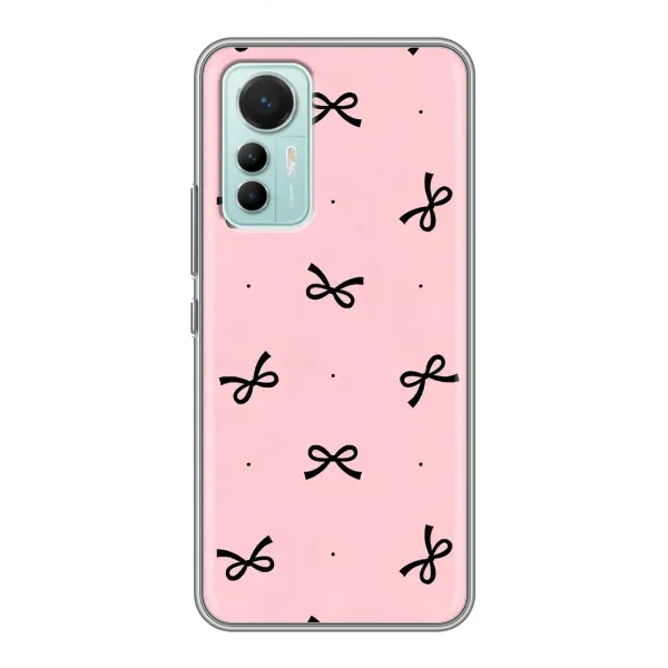 Чехол с рисунком «Черные бантики» для Xiaomi Mi 12 Lite Чехол с рисунком «Черные бантики» для Xiaomi Mi 12 Lite
