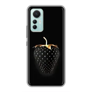 Чохол з зображенням смачної їжі для Xiaomi Mi 12 Lite (Чорна полуниця)