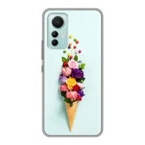 Чохли з тематикою "КВІТИ" на Xiaomi Mi 12 Lite (Квітка-морозиво)