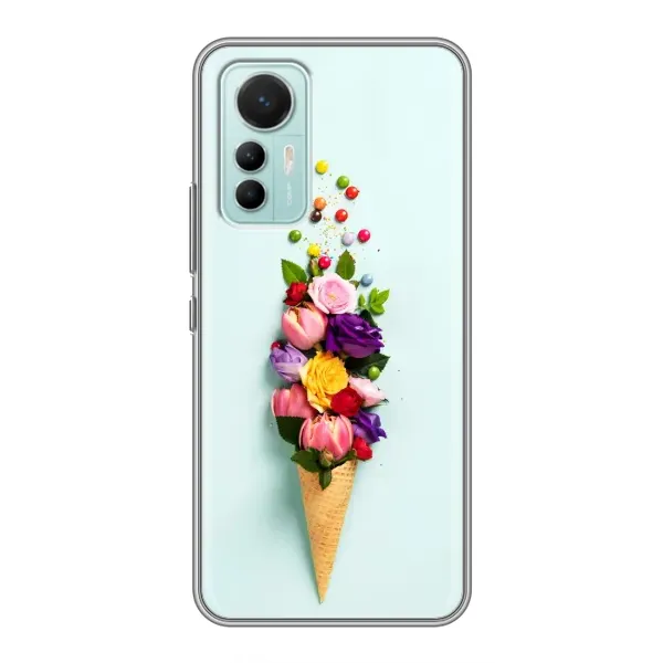 Чехол с рисунком «Цветок-мороженное» для Xiaomi Mi 12 Lite Чехол с рисунком «Цветок-мороженное» для Xiaomi Mi 12 Lite