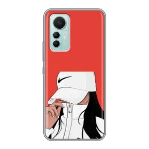 Силіконовый Чохол на Xiaomi Mi 12 Lite з картинкой Модных девушек (Дівчина Nike)