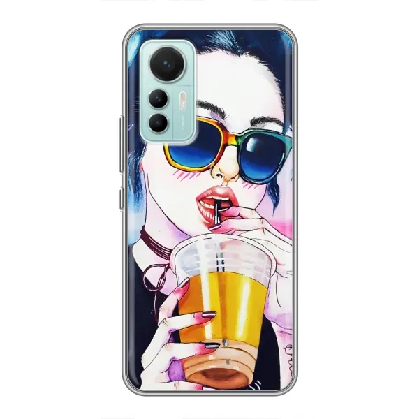 Чехол с рисунком «Девушка с коктейлем» для Xiaomi Mi 12 Lite Чехол с рисунком «Девушка с коктейлем» для Xiaomi Mi 12 Lite