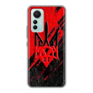 Чехлы УПА (Красно-Чёрный) на Xiaomi Mi 12 Lite (Герб в цвете УПА)