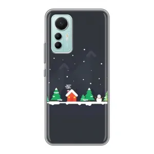 Силіконовий бампер на різдво для Xiaomi Mi 12 Lite (Місто зимове)