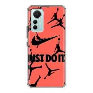 Силиконовый Чехол Nike Air Jordan на Сяоми ми 12 лайт (Just Do It)