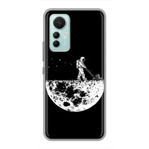Силіконовый Чохол з принтом "Космонавти" на Xiaomi Mi 12 Lite (Космонавт)