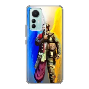 Чохол з картинкою (Патріотичний КОЗАК) на Xiaomi Mi 12 Lite (КОЗАК з крилами)