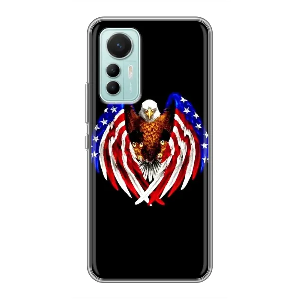 Чехол с рисунком «Крылья США» для Xiaomi Mi 12 Lite Чехол с рисунком «Крылья США» для Xiaomi Mi 12 Lite