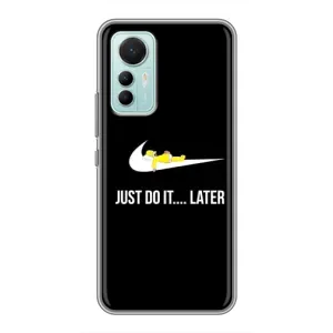 Силиконовый Чехол на Xiaomi Mi 12 Lite с картинкой Nike (Later)