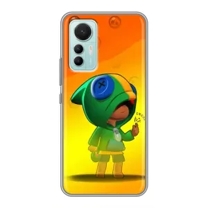 Чехол Бравл Старс для Xiaomi Mi 12 Lite (LEON в кофте)