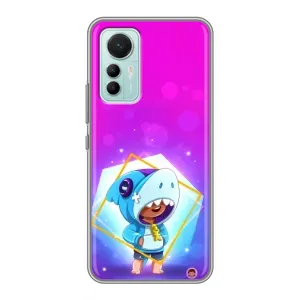Чехол Бравл Старс для Xiaomi Mi 12 Lite (Леон в костюме Акулы)